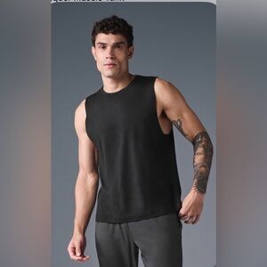 Men's Black Conquer Muscle Tank Shirt